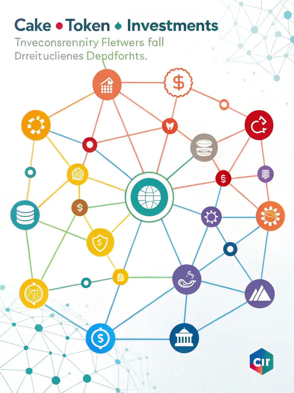 A visual representation of diversified CAKE token investments across different DeFi platforms, showcasing strategic asset allocation.